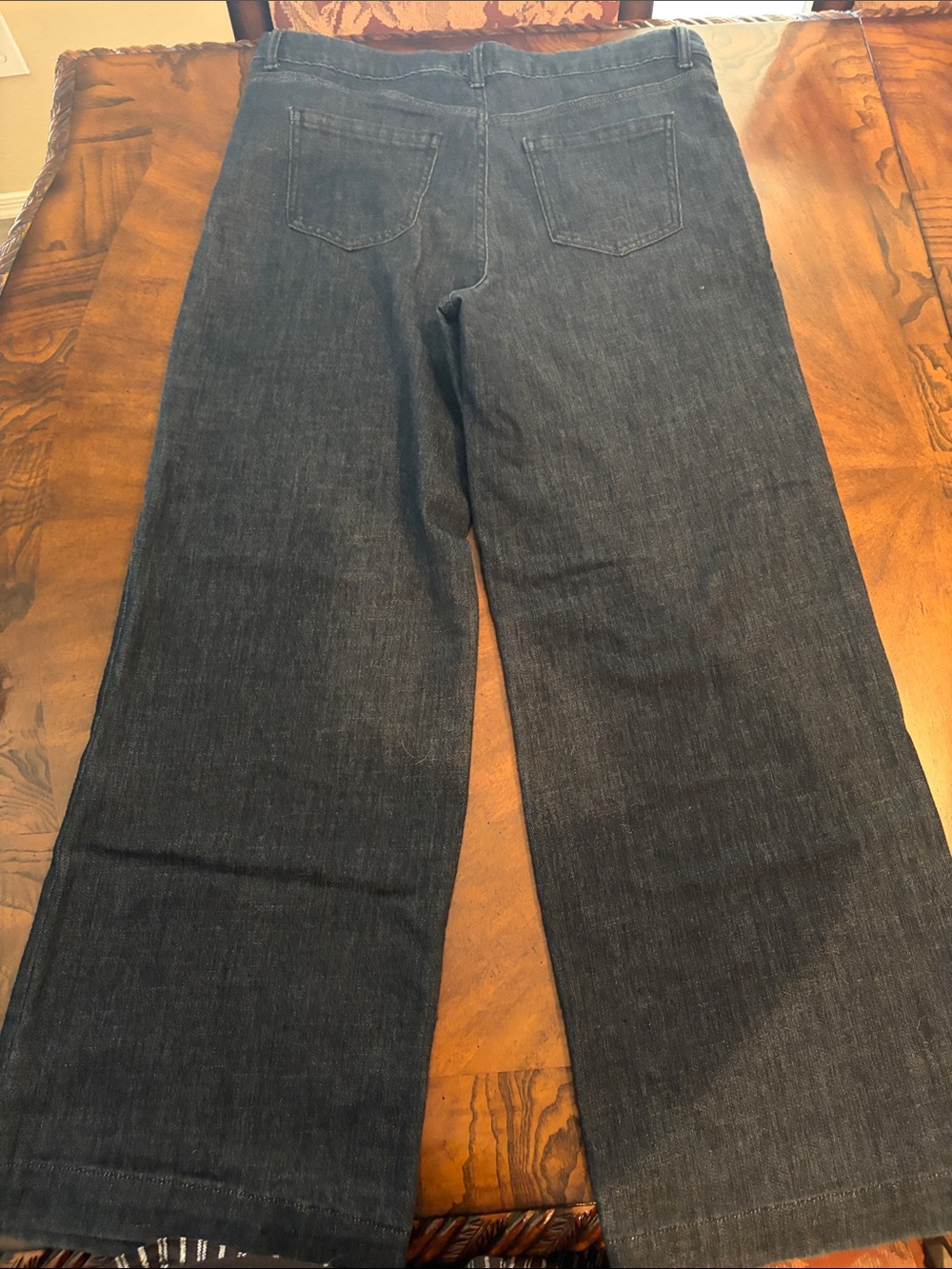 Time and Tru Dark Wash Wide Leg Trouser Jeans Size 14 - Picture 7 of 8